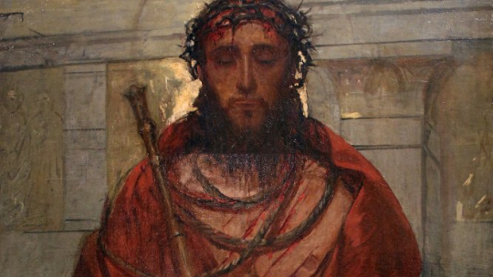 Obraz "Ecce Homo" autorstwa Adama Chmielowskiego w Muzeum Archidiecezjalnym w Krakowie. Fot. PAP/S. Rozpędzik 