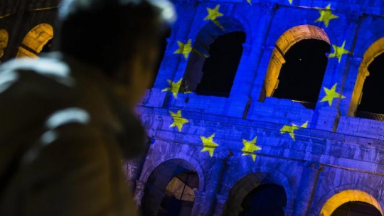 W Rzymie rozpoczęły się obchody 60-lecia Traktatów Rzymskich. Fot. PAP/EPA