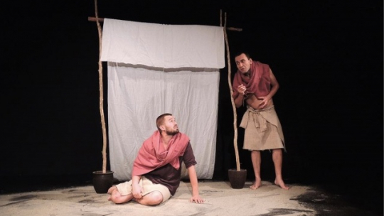 Zdjęcie ze spektaklu "Podróż". Źródło: Teatr Przemieście