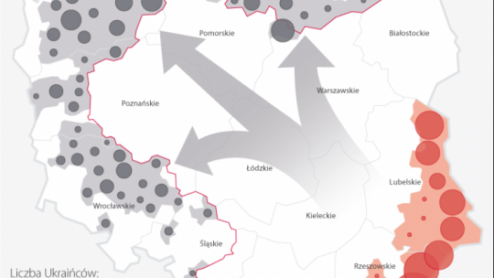 Akcja "Wisła". Źródło: Infografika PAP