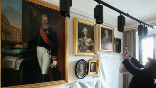 Wnętrza Muzeum Warszawy zaprezentowane mediom po konferencji prasowej nt. projektu „OdNowa”. 26.04.2017. Fot. PAP/P. Supernak 