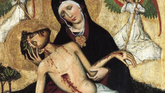 Pieta z Tubądzina, warsztat krakowski, ok. 1450 r., w zbiorach Muzeum Narodowego w Warszawie. Fot. PAP/W. Kryński