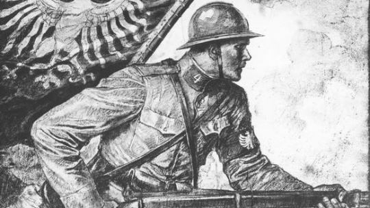 Plakat rekrutacyjny Armii Polskiej we Francji. Źródło: NAC