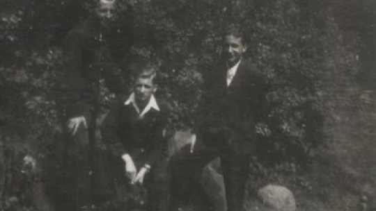 Z lewej strony: Edward Klinik, Czesław Jóźwiak, Franciszek Kęsy, rok 1937. Źródło: Parafia rzymskokatolicka pw. "Błogosławionej Poznańskiej Piątki" w Poznaniu