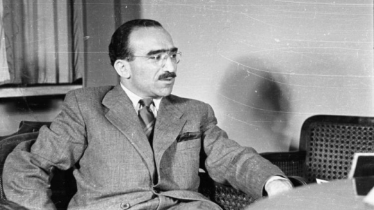Aleksander Ford. 1948 r. Fot. PAP/S. Dąbrowiecki