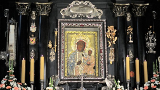 Obraz Matki Bożej Częstochowskiej. Fot. PAP/P. Piątkowski