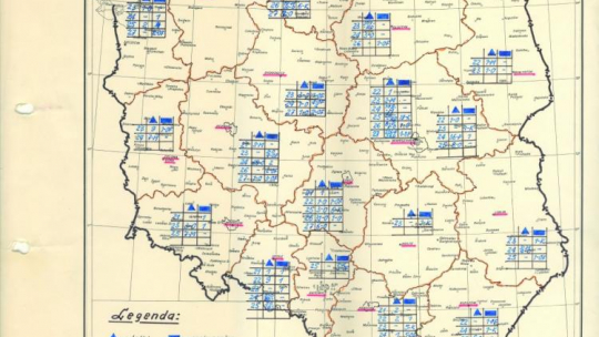 Operacja SB „Podhale” wobec wydarzeń w Czechosłowacji 1968 – mapa dot. danych z 21-27.08.1968. Źródło: IPN/Grzegorz Majchrzak 