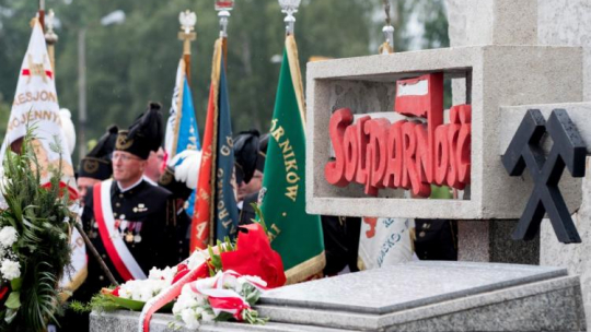 Obchody 37. rocznicy podpisania Porozumienia Jastrzębskiego i powstania NSZZ Solidarność. Jastrzębie Zdrój, 03.09.2017. Fot. PAP/A. Grygiel