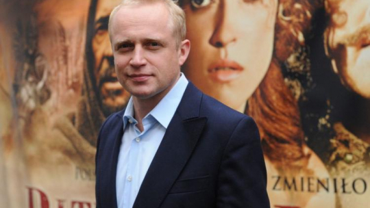 Konferencja prasowa z udziałem twórców i aktorów filmu "Bitwa pod Wiedniem" w reż. Renzo Martinellego, 8 bm. w Warszawie. Na zdjęciu aktor Piotr Adamczyk. Fot. PAP/G. Jakubowski 