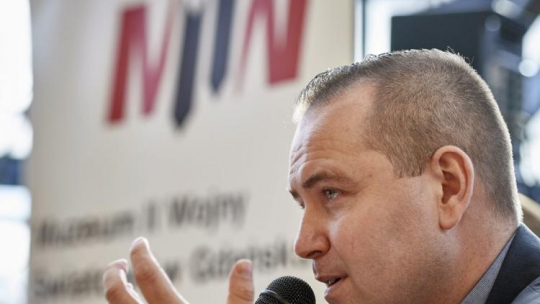 Dyrektor Muzeum II Wojny Światowej Karol Nawrocki. Fot. PAP/A. Warżawa