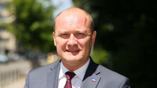 Prezydent Szczecina Piotr Krzystek. Fot. PAP/L. Szymański