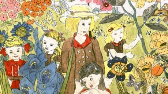 "Spowiedź motyla" w Teatrze Ateneum. Fragment grafiki Henry'ego Dargera