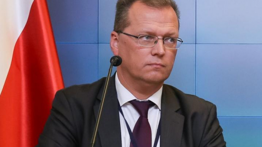 Krzysztof Strzałka - z-ca dyrektora Departamentu Dyplomacji Publicznej i Kulturalnej MSZ. 2016 r. Fot. PAP/P. Supernak