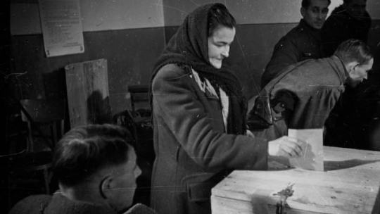 Wybory do Sejmu Ustawodawczego 1947. Fot. PAP/CAF