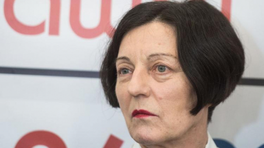 Herta Mueller w czasie Festiwalu Puls Literatury. Fot. PAP/G. Michałowski