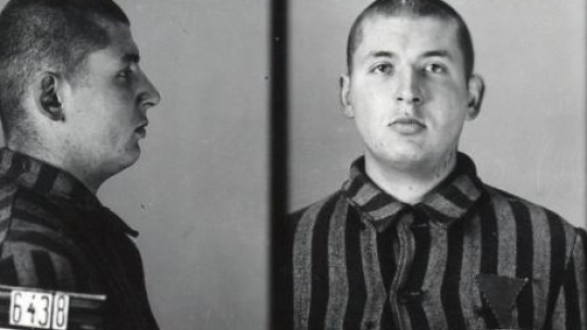 Stanisław Gustaw Jaster, zdjęcie wykonane przez obozowe gestapo. Źródło: Muzeum Auschwitz