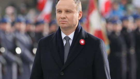 Prezydent Andrzej Duda przed Grobem Nieznanego Żołnierza w Warszawie. 11.11.2017. Fot. PAP/P. Supernak