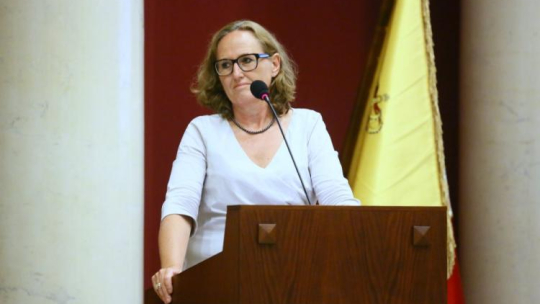 Przewodnicząca Rady m.st. Warszawy Ewa Malinowska-Grupińska. 2016 r. Fot. PAP/L. Szymański