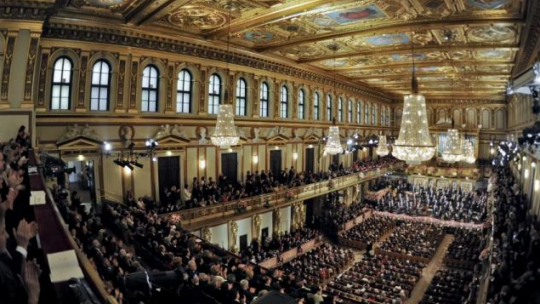 Złota sala Musikverein w Wiedniu – Koncert Noworoczny 2013. Fot. PAP/EPA