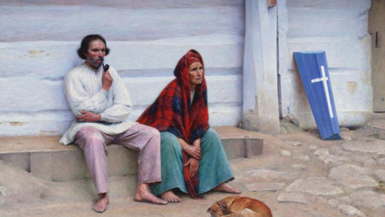 Obraz "Trumna chłopska". Źródło: Wikimedia Commons