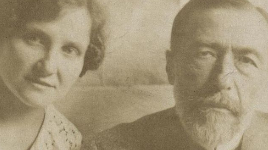 Joseph Conrad z Anielą Zagórską - 1914 r. Źródło: BN Polona