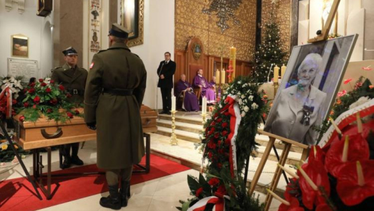Uroczystości pogrzebowe prof. Barbary Otwinowskiej. Fot. PAP/P. Supernak