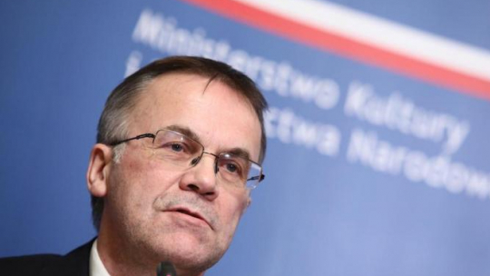 Wiceminister Kultury i Dziedzictwa Narodowego Jarosław Sellin. Fot. PAP/L. Szymański