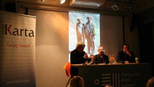 Jacek Winkler – Polak w walce z sowieckim imperium w Afganistanie. Debata w "Karcie". Fot. Dominik Czapigo/Karta 