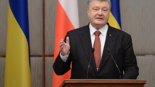 Prezydent Ukrainy Petro Poroszenko. Fort. PAP/J. Kamiński