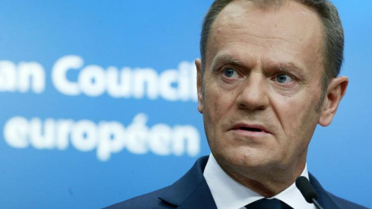 Przewodniczący Rady Europejskiej Donald Tusk. Fot. PAP/EPA