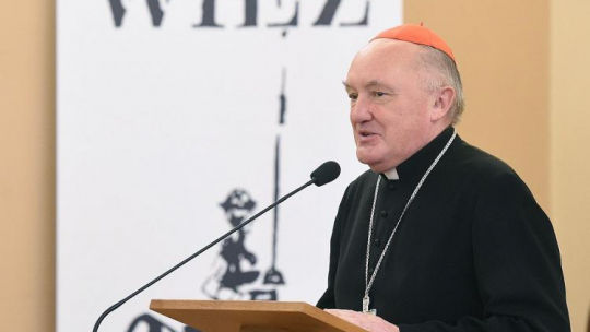 Kard. Kazimierz Nycz podczas jubileuszu 60-lecia wydawnictwa "Więź". Fot. PAP/R. Pietruszka
