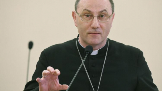 Prymas Polski abp Wojciech Polak podczas jubileuszu 60-lecia kwartalnika "Więź. Fot. PAP/R. Pietruszka