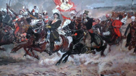 Kazimierz Pułaski pod Częstochową – obraz Józefa Chełmońskiego. Źródło: Wikimedia Commons