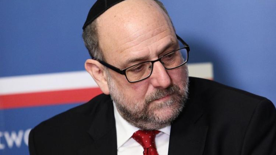 Naczelny rabin Polski Michael Schudrich. Fot. PAP/L. Szymański
