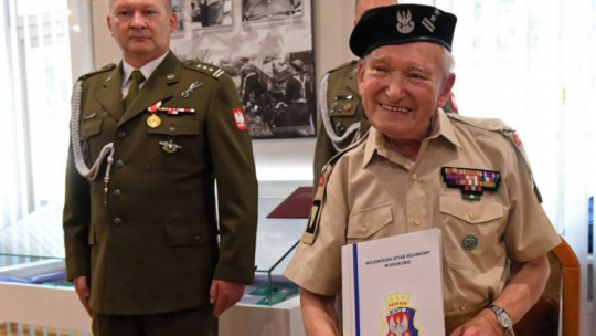 Uczestnik bitwy o Monte Cassino, prof. Wojciech Narębski. Fot. PAP/J. Bednarczyk