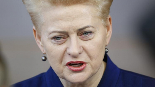 Prezydent Litwy Dalia Grybauskaitė. Fot. PAP/EPA/J. Warnand