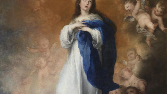 Niepokalane Poczęcie, autor: Bartolomé Esteban Murillo. Źródło: Wikimedia Commons