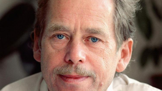 Václav Havel, 1989 r. Fot. PAP/EPA