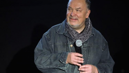 Reżyser i pisarz Lech Majewski podczas spotkania autorskiego w Warszawie 2016 r. PAP/Rafał Guz