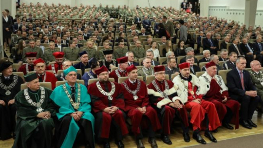 Warszawa, 03.10.2017. Inauguracja roku akademickiego w Wojskowej Akademii Technicznej w Warszawie. Fot. PAP/R. Guz