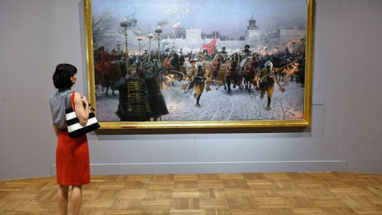 Wystawa „Józef Brandt 1841-1915” w Muzeum Narodowym w Warszawie. Fot. PAP/R. Pietruszka