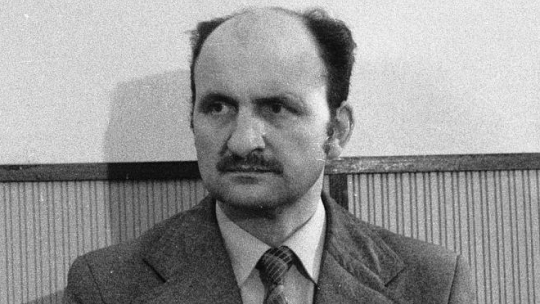 Zdzisław Ostatek - współzałożyciel Komitetu Samoobrony Chłopskiej Ziemi Grójeckiej. 1981 r. Fot. PAP/CAF/Z. Matuszewski 