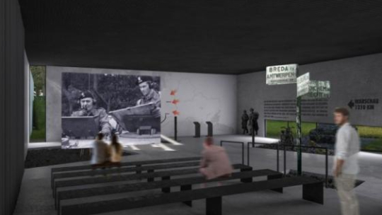 Wizualizacja Muzeum - Memoriału Generała Maczka w Bredzie. Źródło: Muzeum Historii Polski