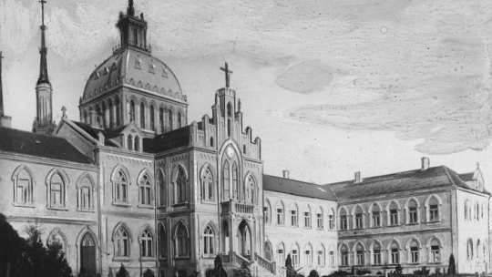 Świątynia Miłosierdzia i Miłości oraz klasztor mariawitów w Płocku. Lata międzywojenne. Fot. NAC