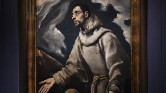 Obraz „Ekstaza świętego Franciszka” El Greca pochodzący ze zbiorów Muzeum Diecezjalnego w Siedlcach. Fot. PAP/R. Pietruszka