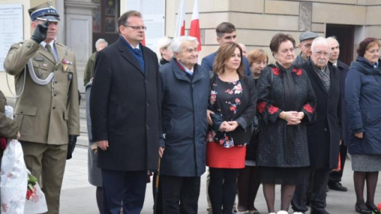Warszawa, 10 11 2018. Wspólna modlitwa w intencji Jubilata kpt. Stanisława Michnowskiego, „Równolatka Niepodległej”, w kościele św. St. Kostki na Żoliborzu. Źródło: UdsKiOR