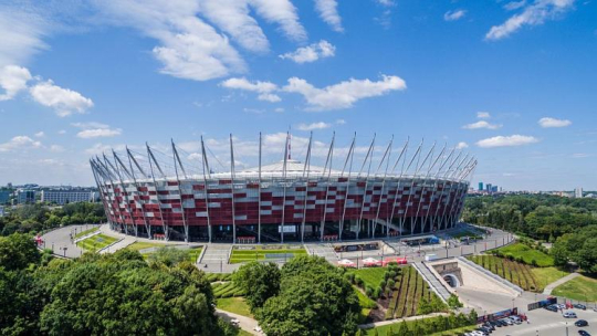 Stadion PGE Narodowy w Warszawie. Fot. PAP/L. Szymański 