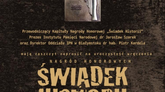Świadek Historii. Źródło: IPN