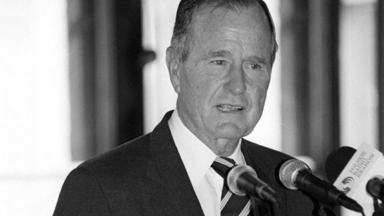 George H.W. Bush. Fot. PAP/J. Bednarczyk