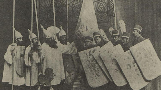 „Święto Winkelrida” w reż. Kazimierza Dejmka w Teatrze Nowym w Łodzi. 1956 r. Źródło: CBN Polona